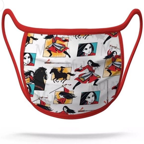 Disney Mulan Cloth Face Mask 2 Pack Set - Picture 2 of 5
